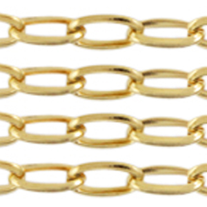 Stainless Steel - Rostfrei Stahl Schmuckzubeh&ouml;r Gliederkette Ankerkette Gold