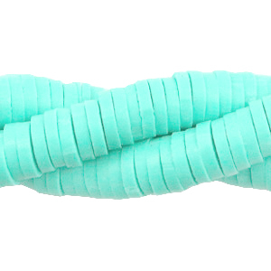 Katsuki Perlen 6mm Bleached aqua blue