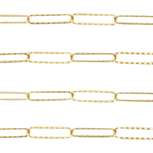 Stainless Steel - Rostfrei Stahl Schmuckzubeh&ouml;r Gliederkette Gold