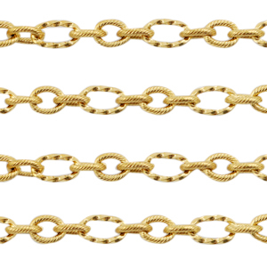 Stainless Steel - Rostfrei Stahl Schmuckzubeh&ouml;r Gliederkette Ankerkette Gold