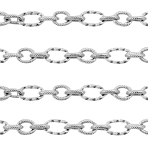 Stainless Steel - Rostfrei Stahl Schmuckzubeh&ouml;r Gliederkette Ankerkette Silber