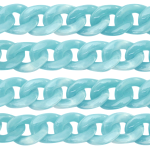 Acrylkette 22mm Light blue