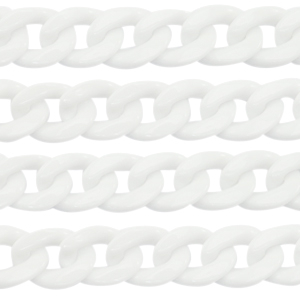 Acrylkette 22mm White