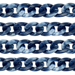 Acrylkette 19mm Dark blue