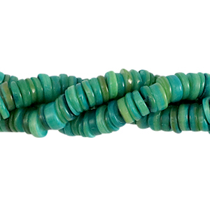 Muschel Perlen Disc 7mm Dark eden green