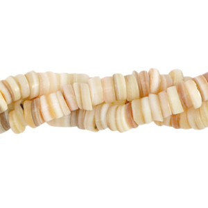 Muschel Perlen Disc 7mm Cream beige