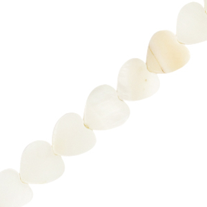 Muschel Perlen Herz White