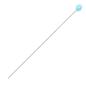 Metall Zubeh&ouml;r DQ Nietstifte 52mm Antik silber-light blue (Nickelfrei)