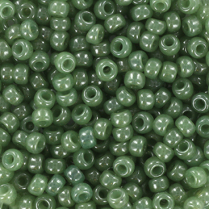 Miyuki Rocailles 8/0 Ceylon translucent sage green 8-2375