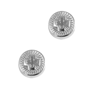 Metall Schieber DQ Cross 8mm Antik silber (Nickelfrei)