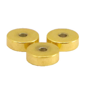 Stainless Steel - Rostfrei Stahl Perlen Disc 6mm Gold
