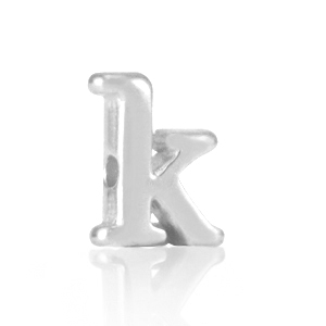 Metall Perlen Buchstabe DQ K Antik silber (Nickelfrei)