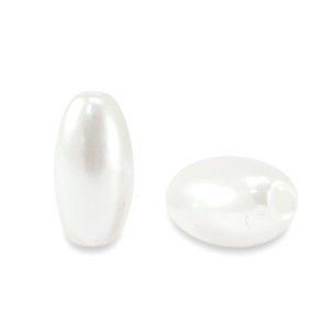 Imitationsperlen Rice White