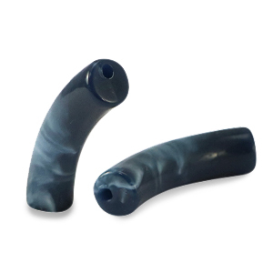 Acryl perlen Tube Dark midnight blue marble