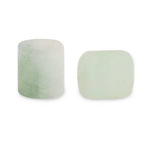 Natursteinperlen Seraphinit und Marmor disc 4x4mm Glacier green