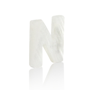 Muschel Anh&auml;nger S&uuml;&szlig;wasserperlmutt Buchstaben N White (Naturliche Farbe Muschel)