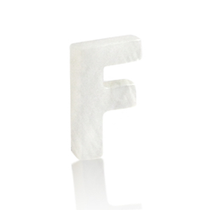 Muschel Anh&auml;nger S&uuml;&szlig;wasserperlmutt Buchstaben F White (Naturliche Farbe Muschel)