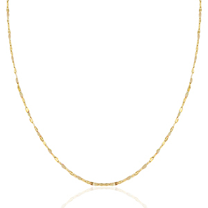 Ketten aus Stainless Steel - Rostfreiem Stahl Latte beige-gold