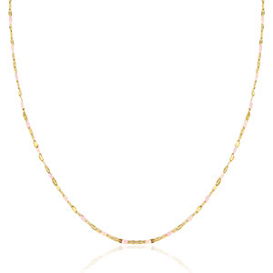 Ketten aus Stainless Steel - Rostfreiem Stahl Light pink multicolour-gold