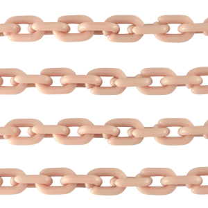 Acrylkette 15mm matt Vintage pink