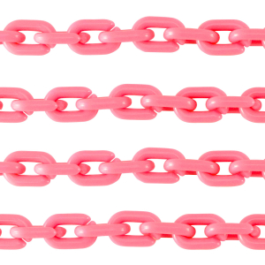 Acrylkette 15mm shiny Hot pink