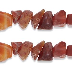 Chips Steine Perlen Achat Dark sunrise orange