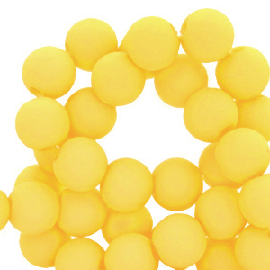4 mm Acrylperlen Blazing yellow