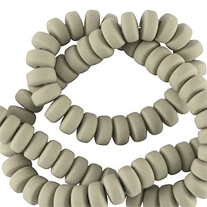 Polymer Perlen Rondell 7mm Grey