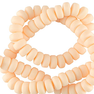 Polymer Perlen Rondell 7mm Peach orange