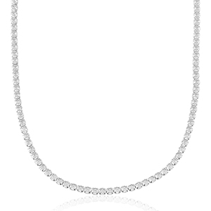 Ketten aus Stainless Steel - Rostfreiem Stahl Silber-crystal