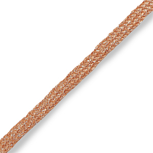 Schmuckband Peach bloom rose-silver