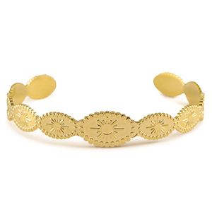 Armb&auml;nder aus Stainless Steel - Rostfreiem Stahl Bangle Sun Gold