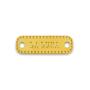 Stainless Steel - Rostfrei Stahl Anh&auml;nger / Zwischenst&uuml;ck La Luna Gold