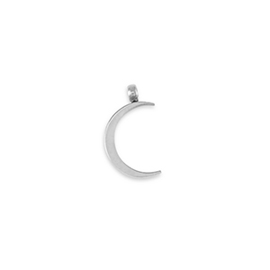 Stainless Steel - Rostfrei Stahl Anh&auml;nger La Luna Mond Silver