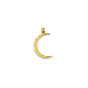 Stainless Steel - Rostfrei Stahl Anh&auml;nger La Luna Mond Gold
