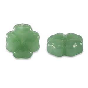 Glasperlen Gl&uuml;cksklee Vine green