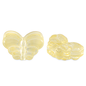 Glasperlen Schmetterling Yellow