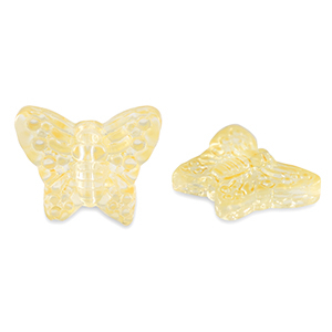 Glasperlen Schmetterling Yellow