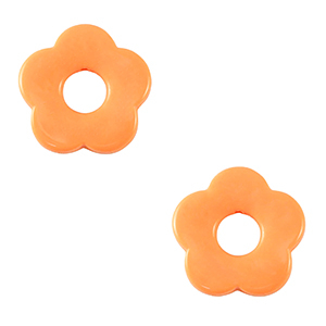 Acryl Anh&auml;nger Blume Coral orange