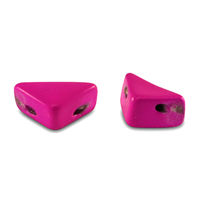 Tile beads Dreieck Magenta pink