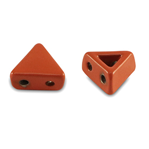 Tile beads Dreieck Coral red
