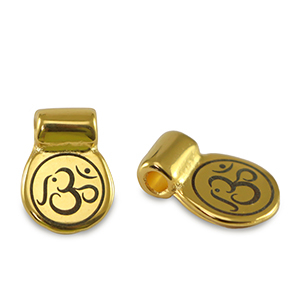Metall Schieber DQ Ohm Gold (Nickelfrei)
