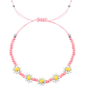 Armb&auml;nder Flower Pink-white