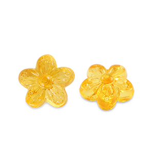 Acryl Perlen Blume Transparent spectra yellow