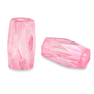 Top Facett Perlen Tube Peonia pink