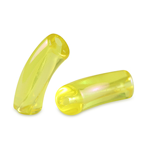 Tube Acrylperlen Freesia yellow-AB coating