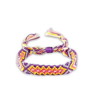 Fusskettchen Purple-yellow