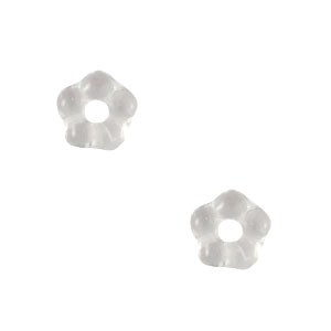 B&ouml;hmische Perlen Blume 5mm Crystal