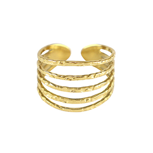 Ringe aus Stainless Steel - Rostfreiem Stahl Gold