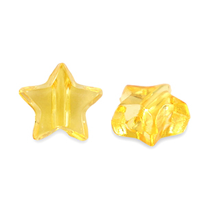 Acryl Perlen Stern Transparent spectra yellow